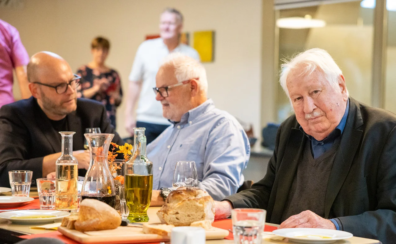 Two women laughing together