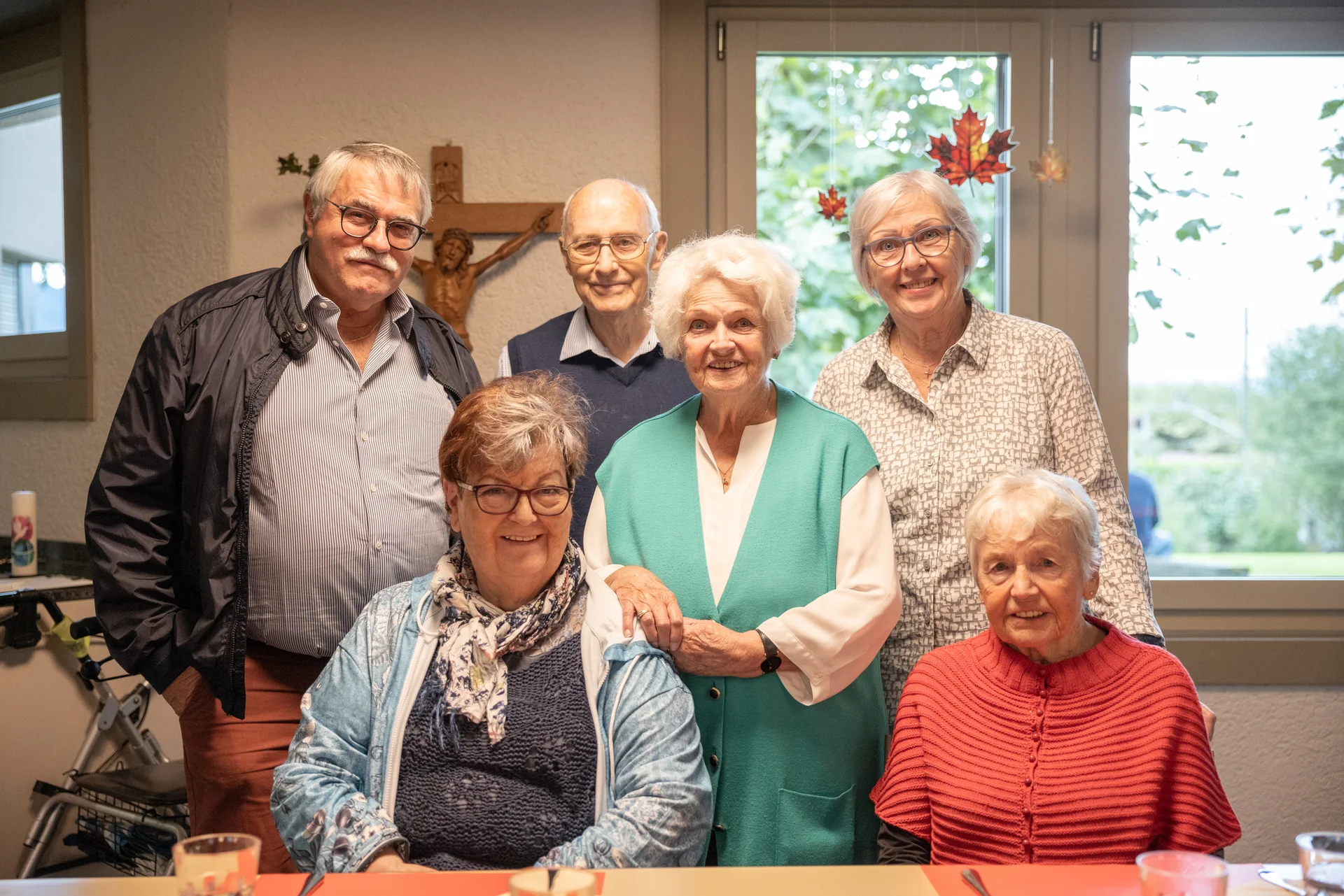 Youth group outdoors